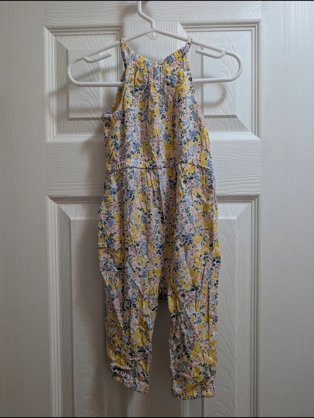 Old Navy Pastel Floral Baby Jumpsuit in Yellow, Pink, Blue
